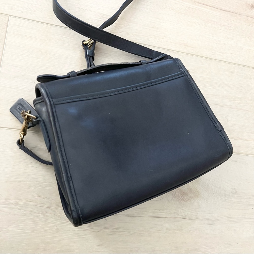 Vintage Navy Blue Coach Court Bag | Style 9870 - Picture 5 of 5